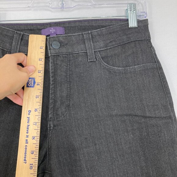NYDJ size 10 Black/Gray Mid Rise Bootcut Jeans - Picture 7 of 11